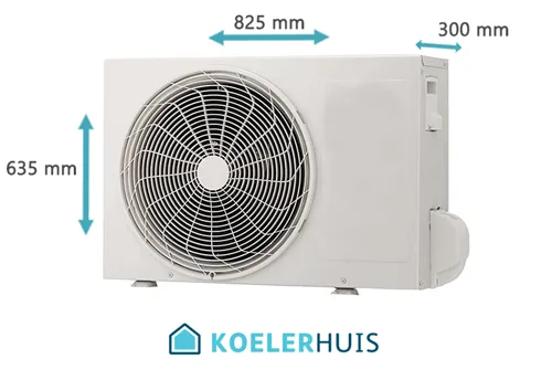 Gemiddelde afmetingen van een buitenunit airco