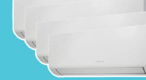 Multi-split airco met 4 binnenunits