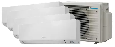 Wat is een multi-split aircosysteem met 4 binnenunits?